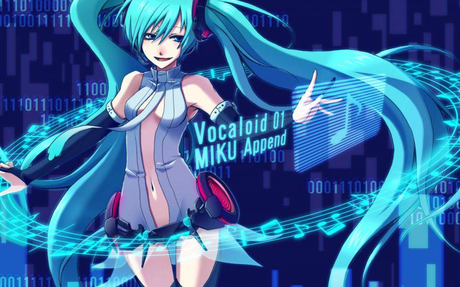 高清初音未来动漫美女桌面