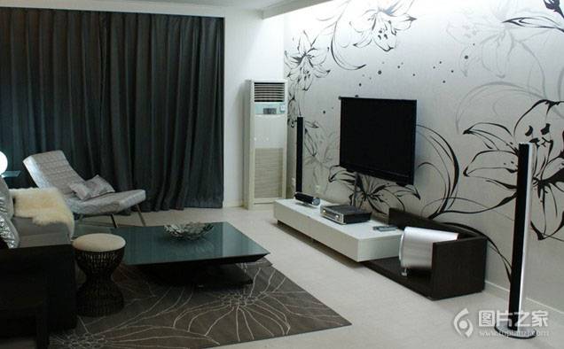 超美时尚简约客厅背景墙设计图片欣赏