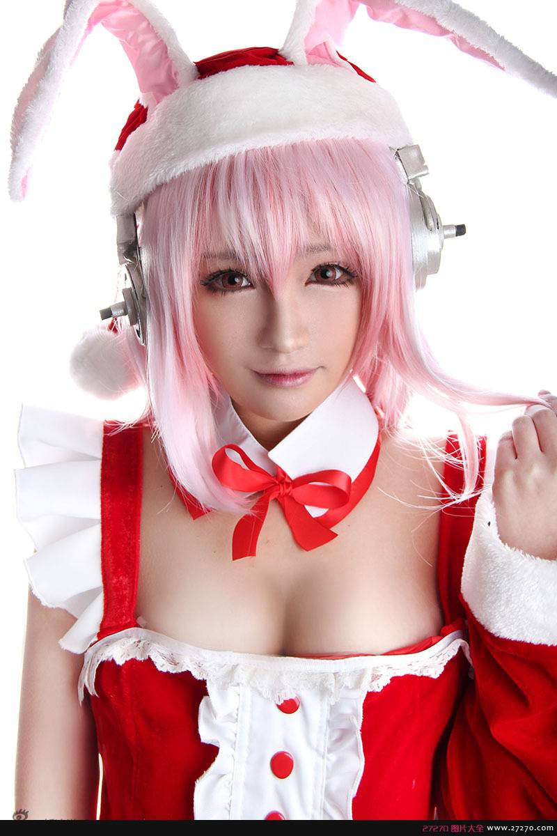 千夜未来惊艳圣诞cosplay福利