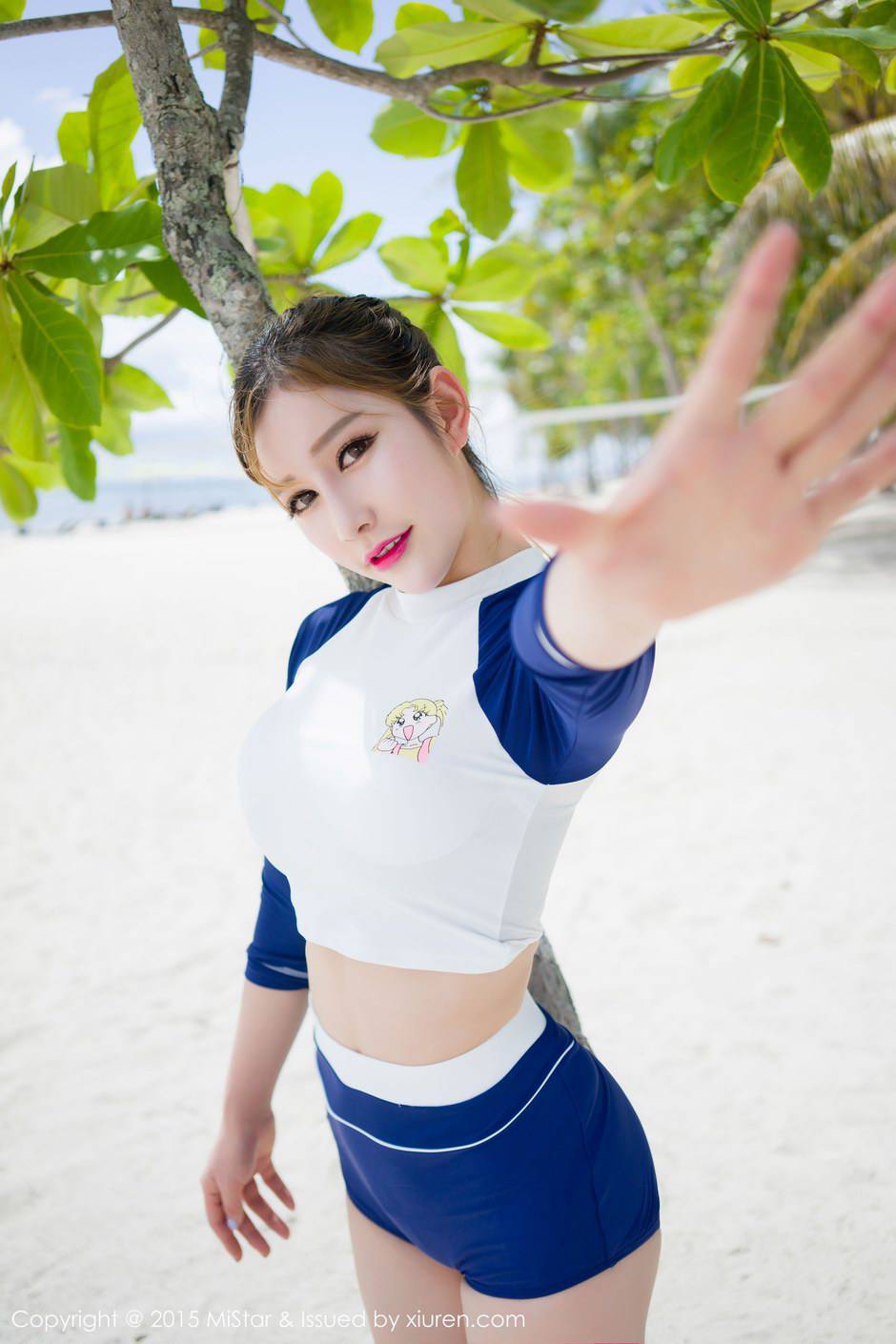 魅妍社沙滩比基尼女郎于姬Una大展惹火魅力