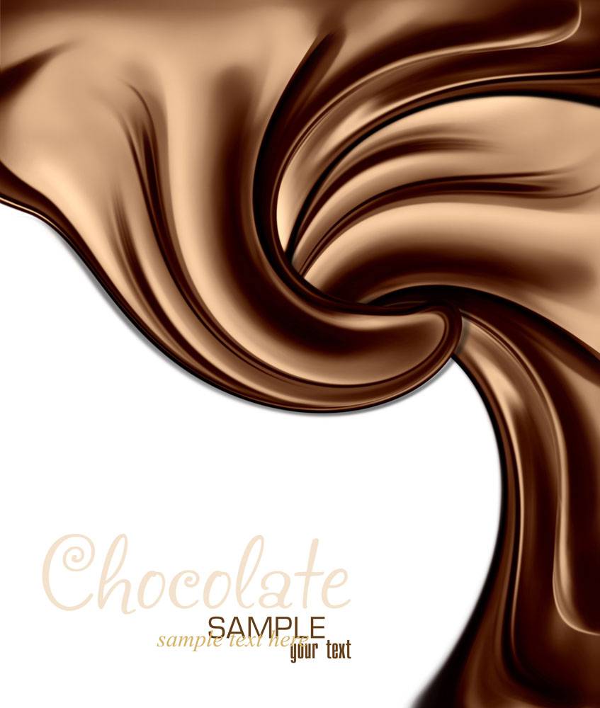 巧克力奶油质感背景图片
