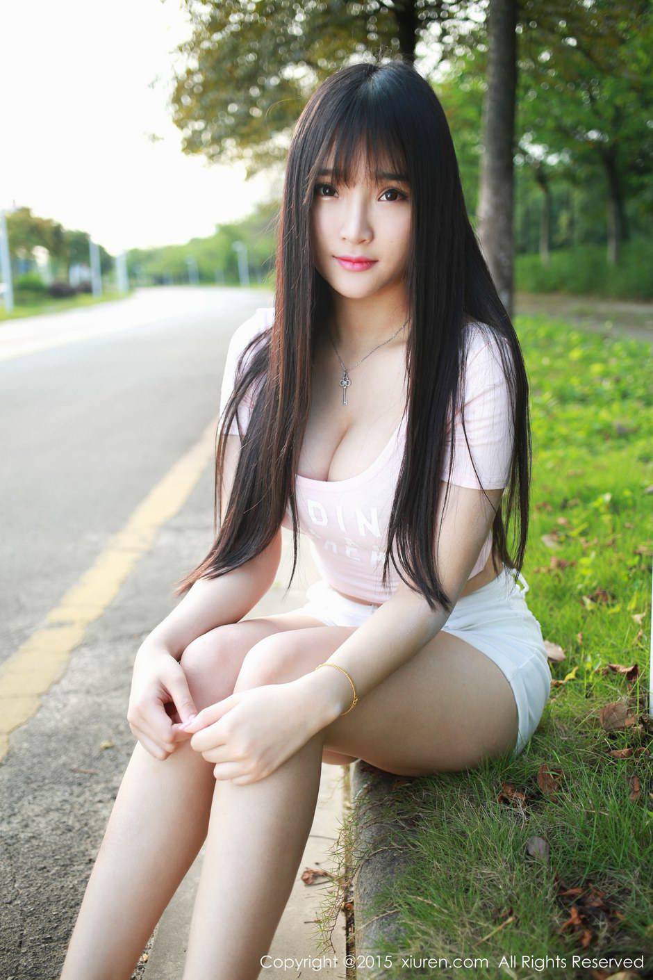 秀人网清纯少女夏瑶baby唯美户外写真