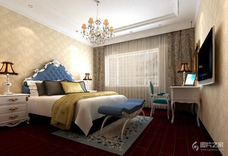 新古典卧室中式优雅风格装修效果图