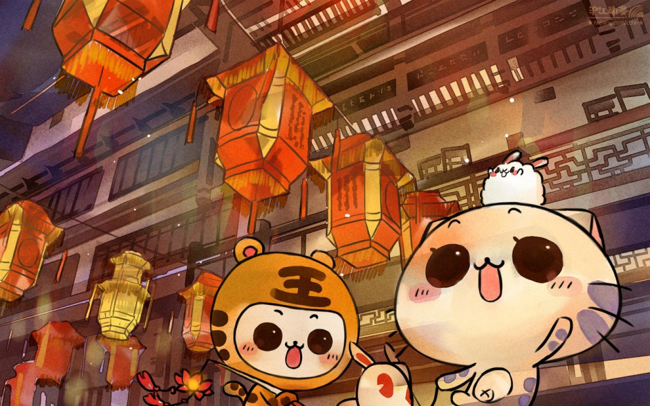 2016元宵节可爱卡通桌面壁纸欣赏