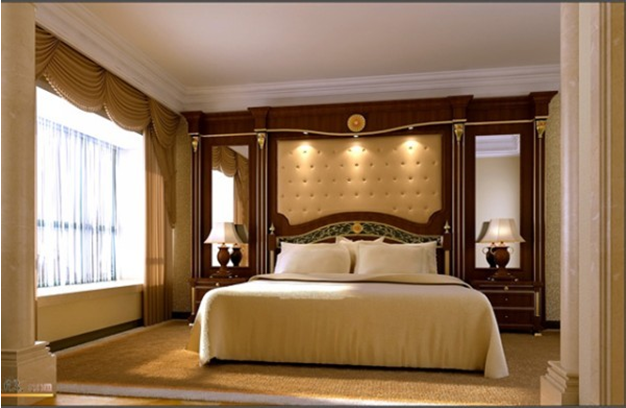 新中式卧室装修效果图大气复古