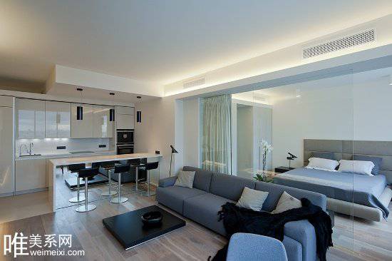 简约小户型时尚公寓装修效果图