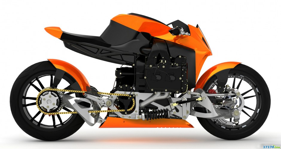 血脉喷张 炫酷未来概念摩托车
