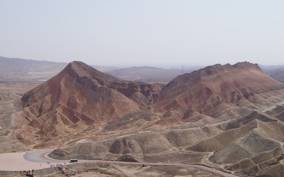 电脑甘肃张掖丹霞地貌风景壁纸高清唯美