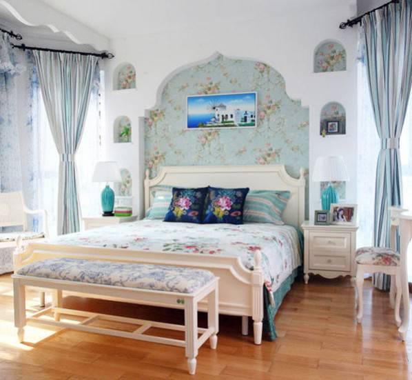 地中海卧室设计风格清新温暖