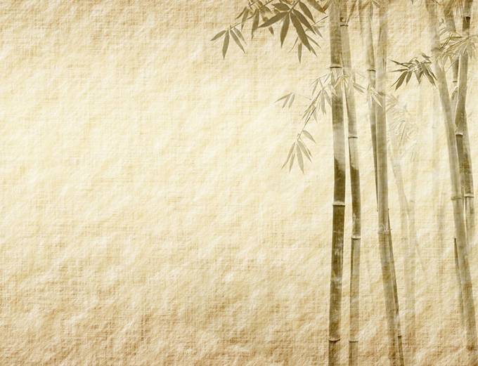 中国风水墨画竹子高清背景图片
