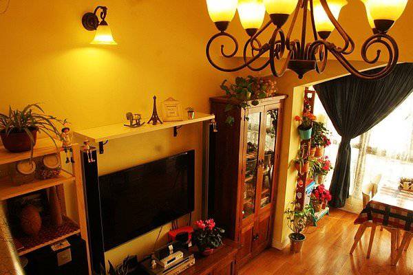 混搭风格70平米小平房唯美小清新装修图片