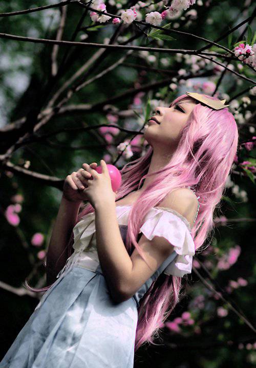甜美少女清新cos《高达seed》拉克丝美女
