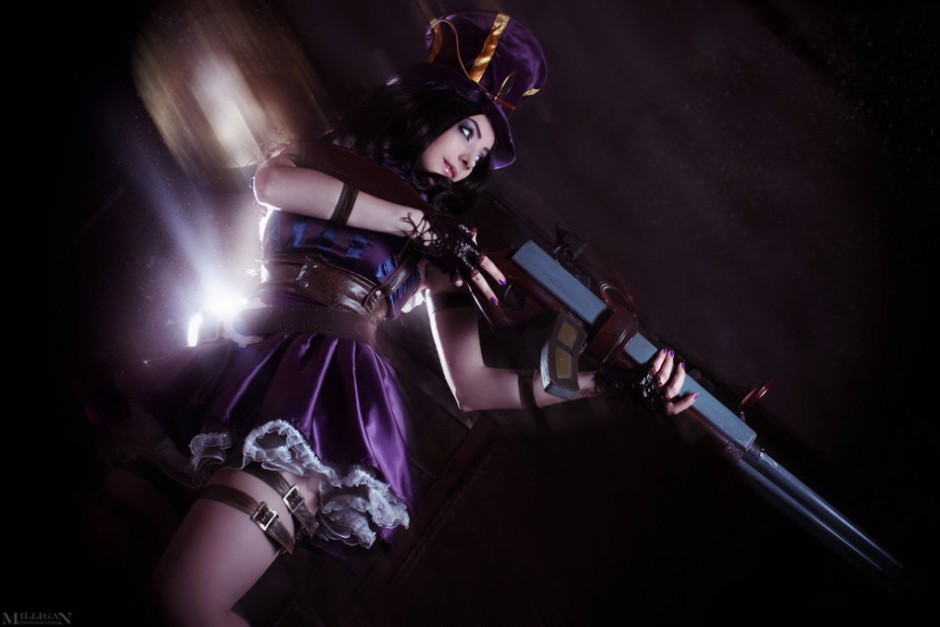 美女精灵弓手领衔cosplay高清图片