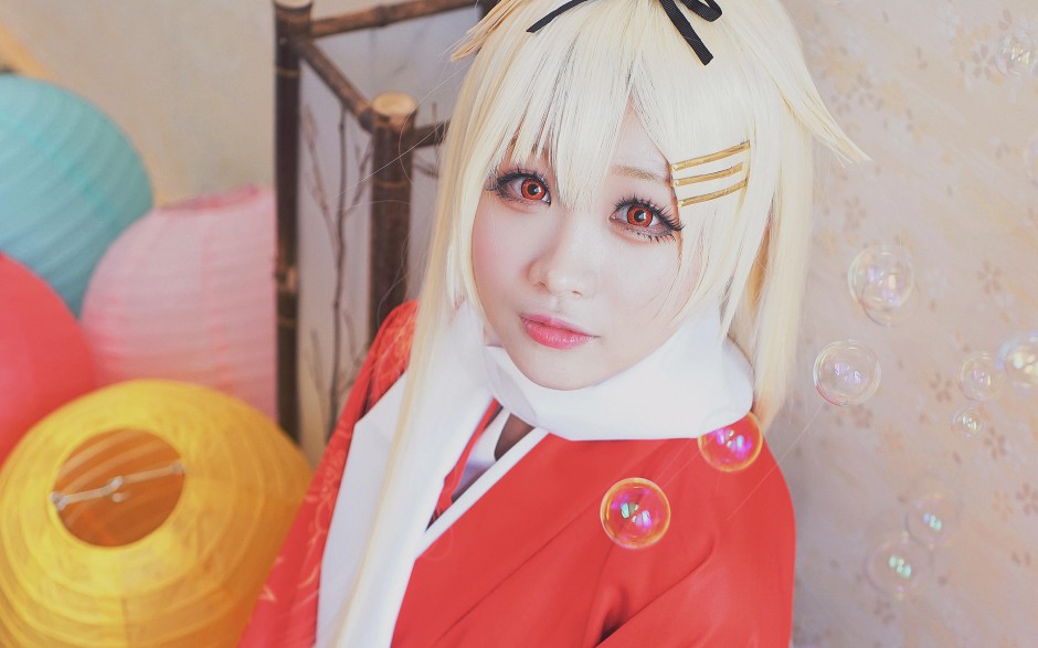 舰娘可爱萝莉cosplay天津风高清壁纸