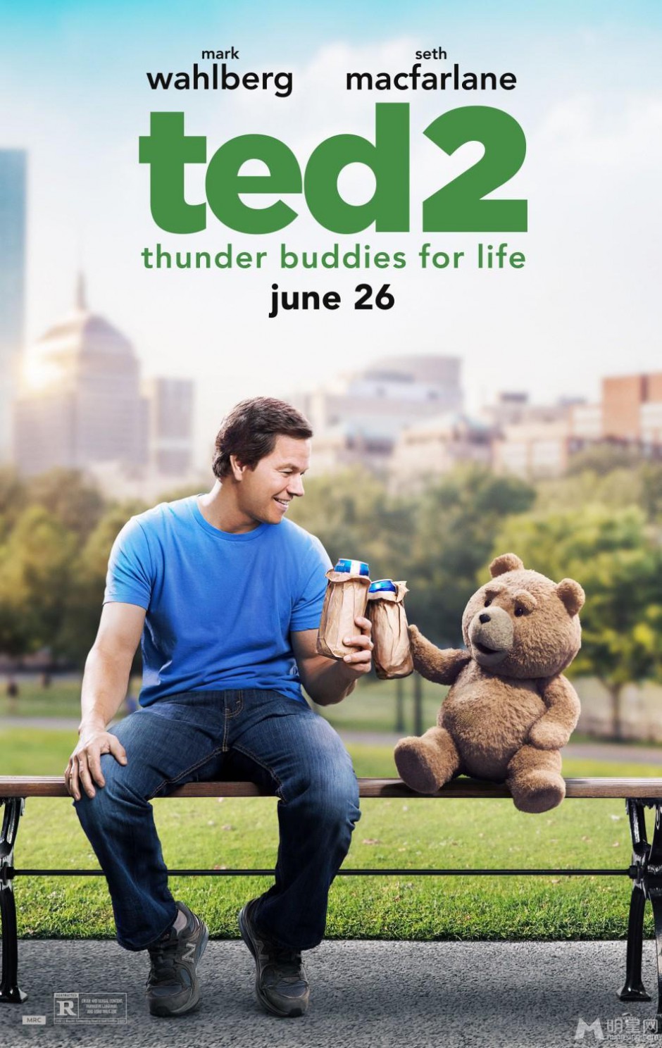 美国搞笑喜剧电影《泰迪熊2》海报剧照图