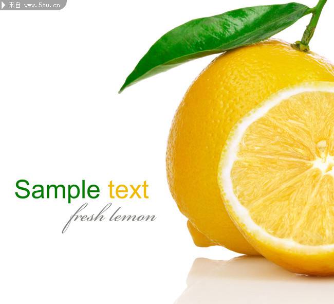 柠檬水果植物图片素材