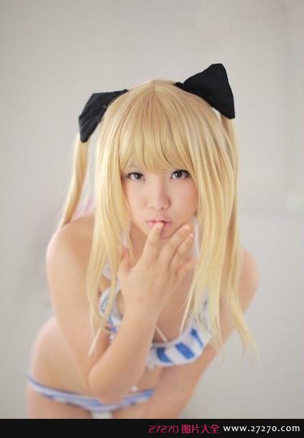 性感黑丝PK学生服cos 无下限日本美少女写真