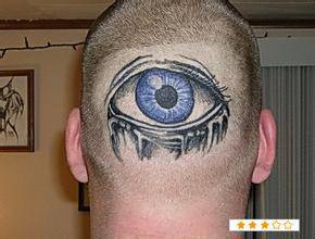 欧美另类纹身欣赏 彩绘眼睛纹身素材