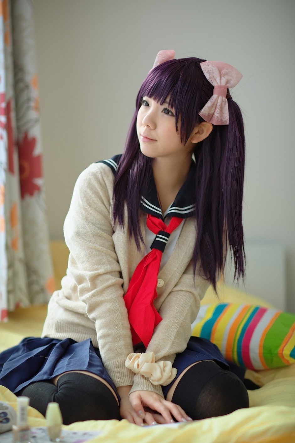 香坂弓清秀双马尾辫Cosplay唯美拍摄