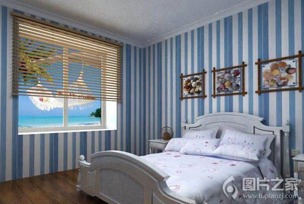 自然清新的地中海风格卧室装修图片