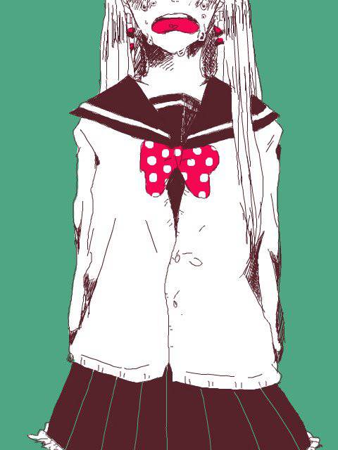 小男生伤感意境图片卡通