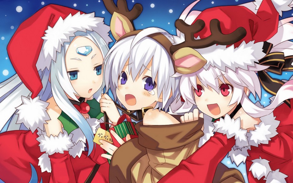 圣诞节动漫图片唯美喜庆