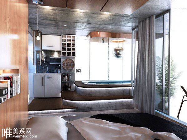 舒适大户型清新现代化卧室设计图