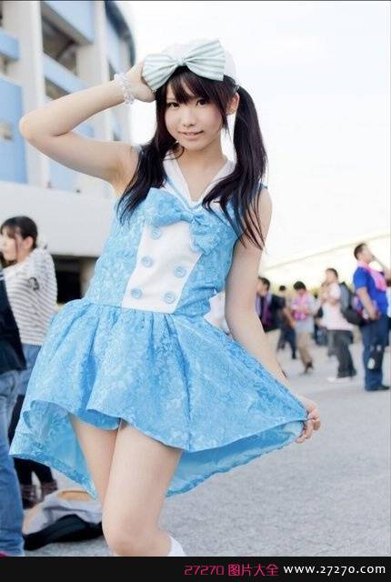 性感黑丝PK学生服cos 无下限日本美少女写真