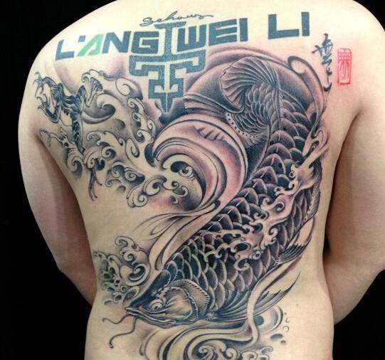 后背纹身图案玩转精致中国风