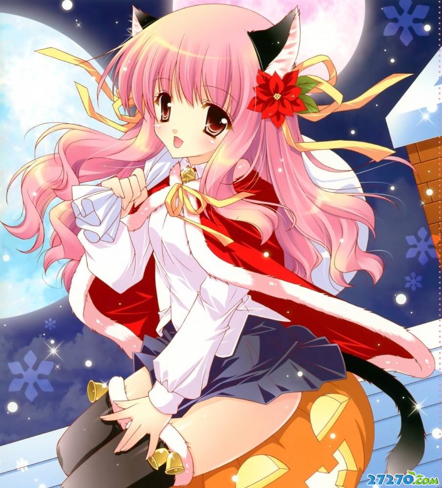 经典圣诞美少女动漫图片欣赏
