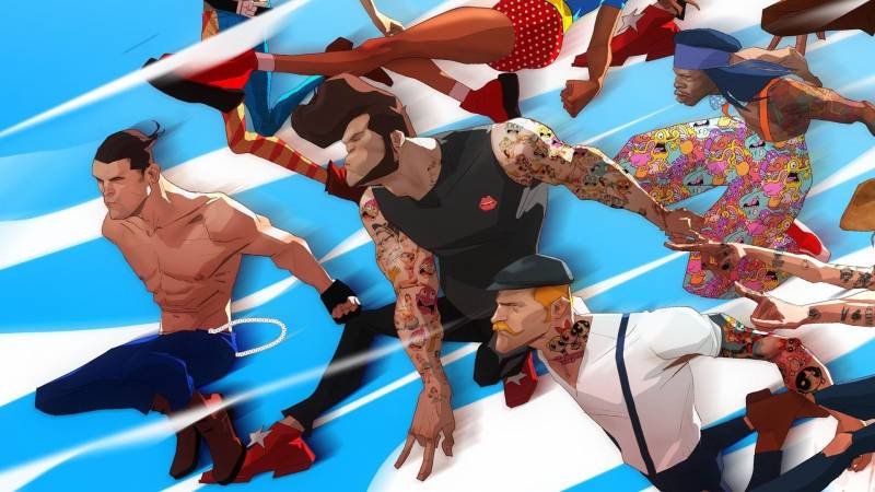 网络游戏《日落过载》涂鸦式漫画壁纸