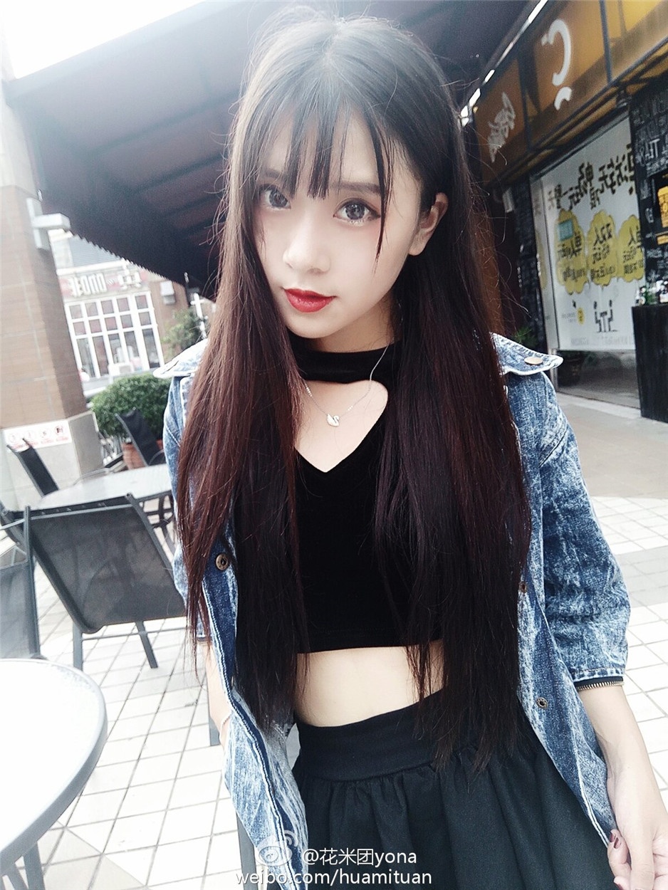 可爱邻家女孩花米团yona微博美图