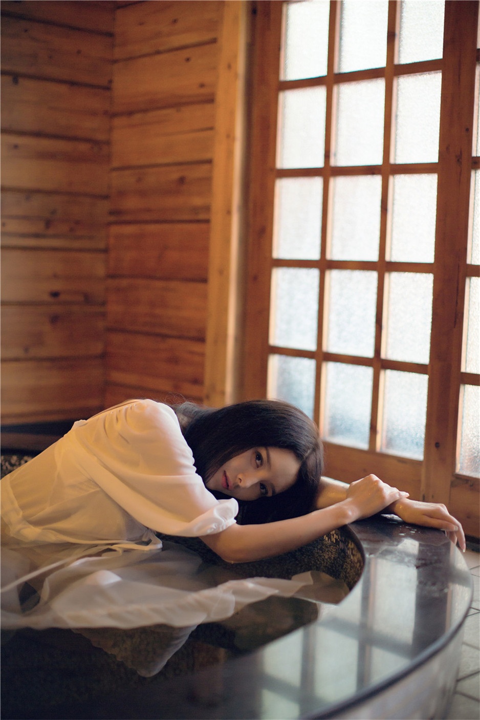 美胸女神樱桃透明蕾丝内衣性感大片