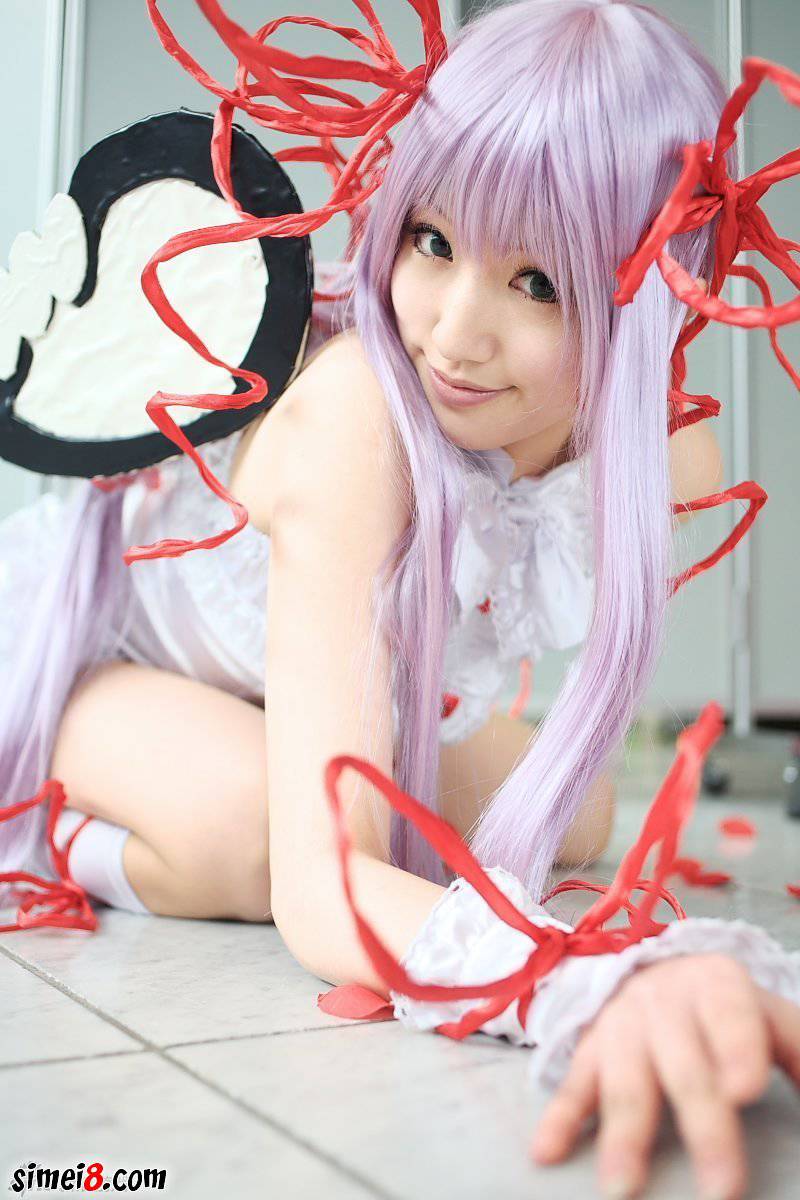 cosplay图片紫色头发的萌妹子一枚