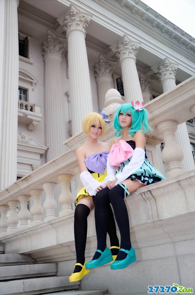 糖果miku And rin 超萌可爱cosplay图片