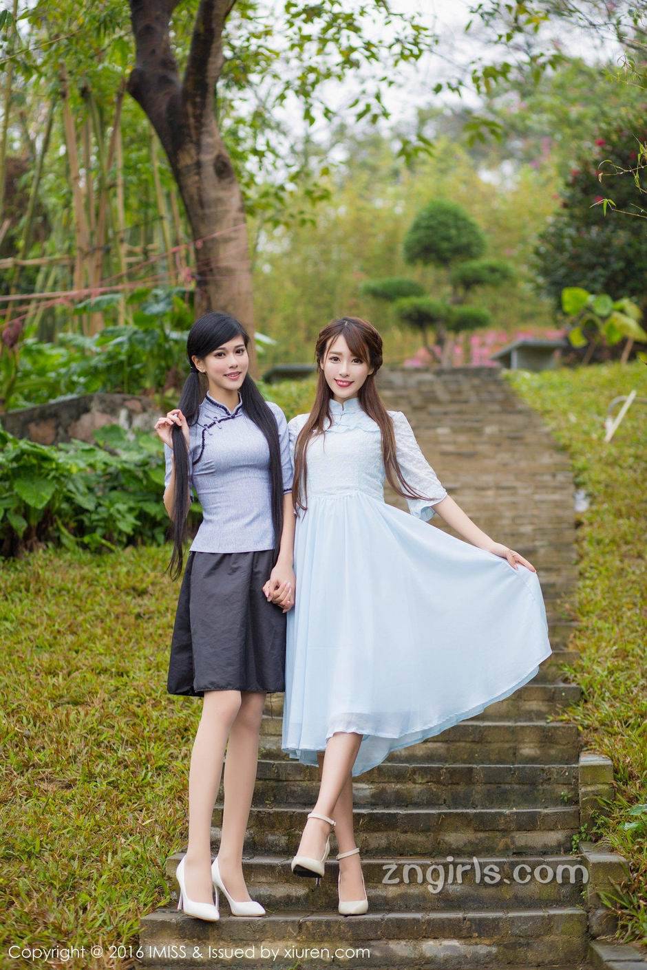 爱蜜社古典美人唯美户外写真图片