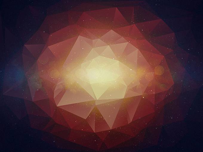 低平面好看的多边形名片背景图