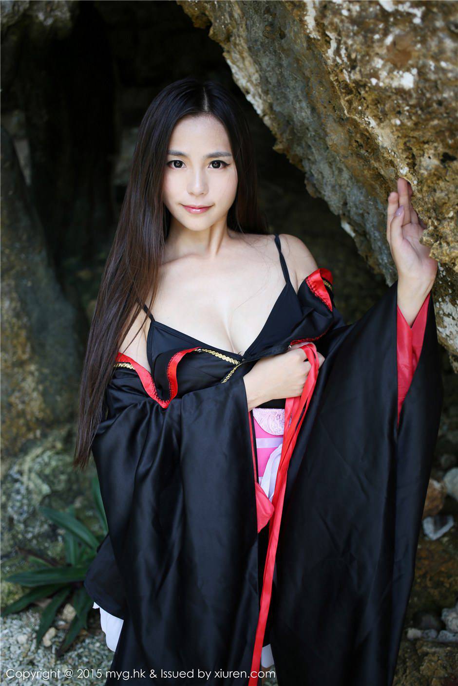 美媛馆和服美女Moa小姐户外写真