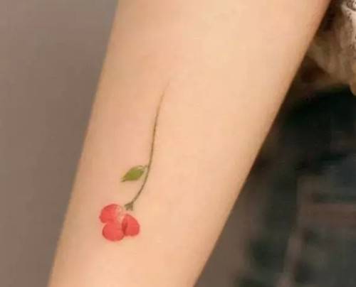 女生手臂文艺小清新纹身图案图片