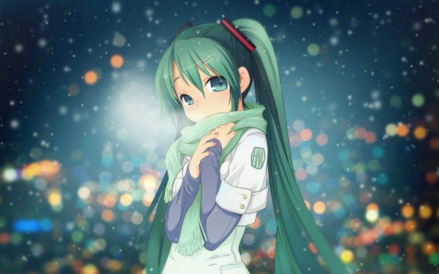 高清初音未来动漫美女桌面