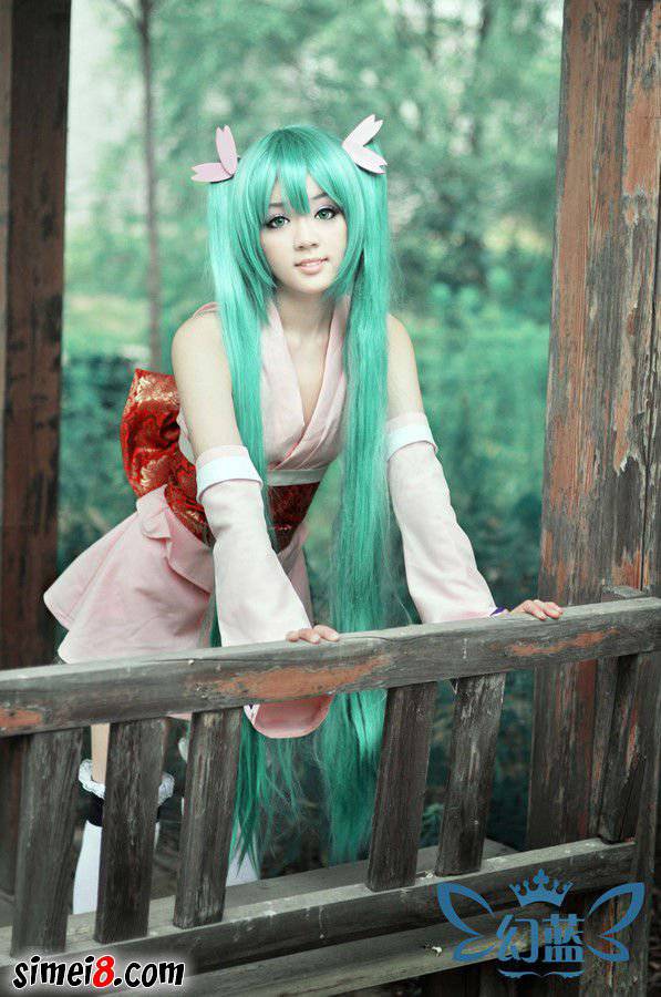 cosplay初音妆面唯美梦幻图片