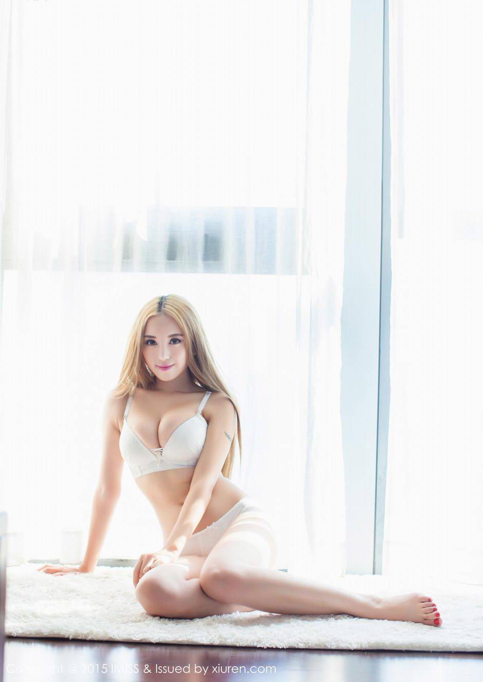 爱蜜社陈思琪Art白色内衣唯美性感写真