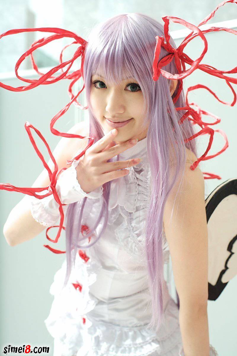 cosplay图片紫色头发的萌妹子一枚