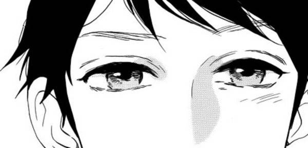 qq透明男生特写黑白手绘图片