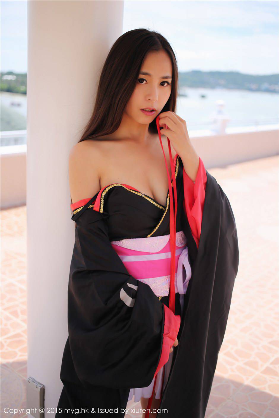 美媛馆和服美女Moa小姐户外写真