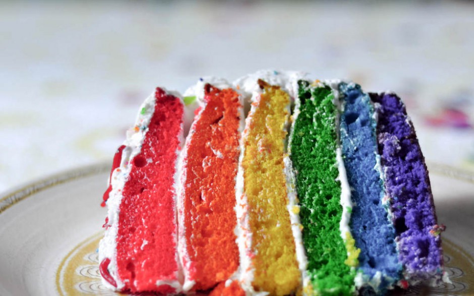 桌面精美可口壁纸彩虹蛋糕