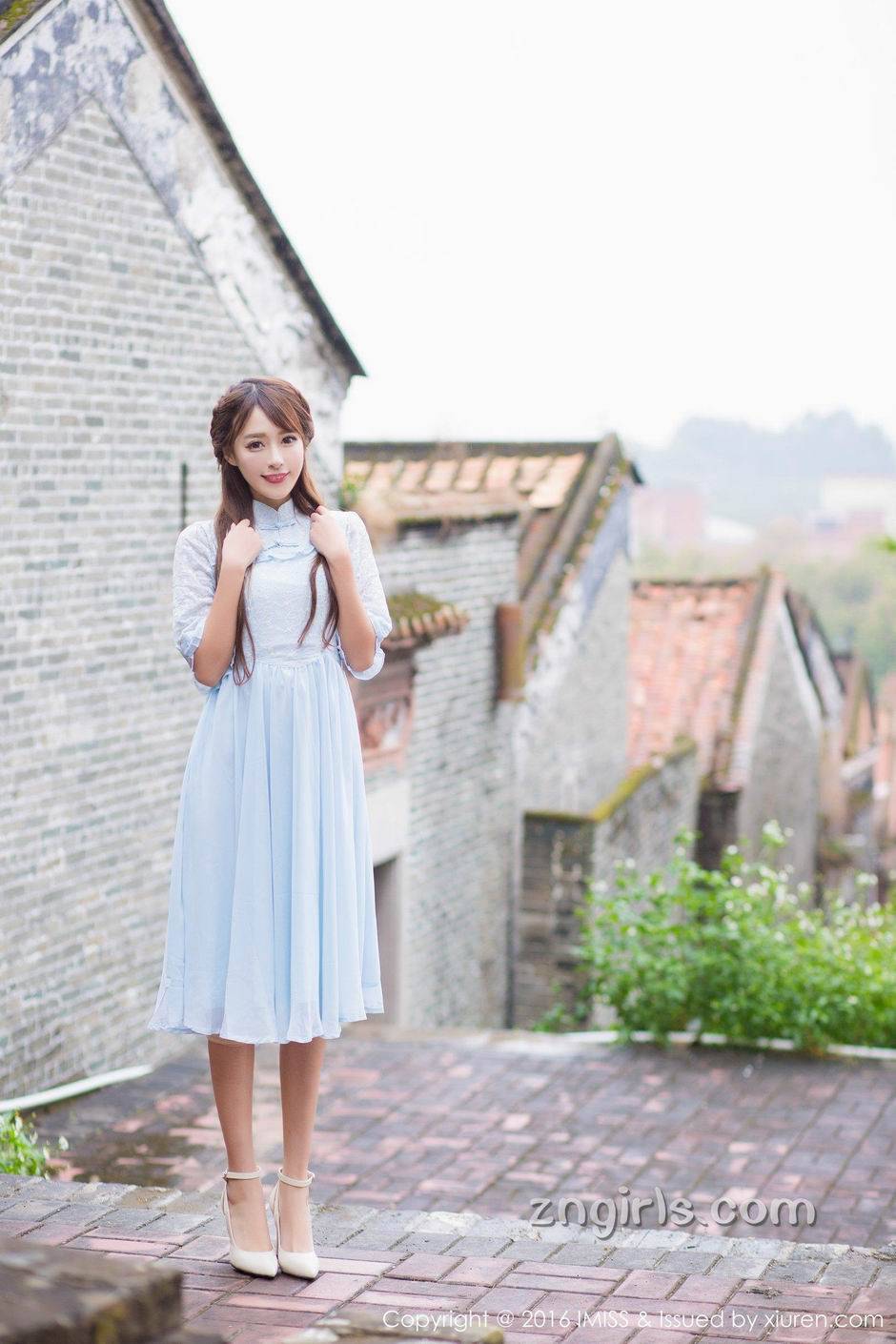 爱蜜社古典美人唯美户外写真图片