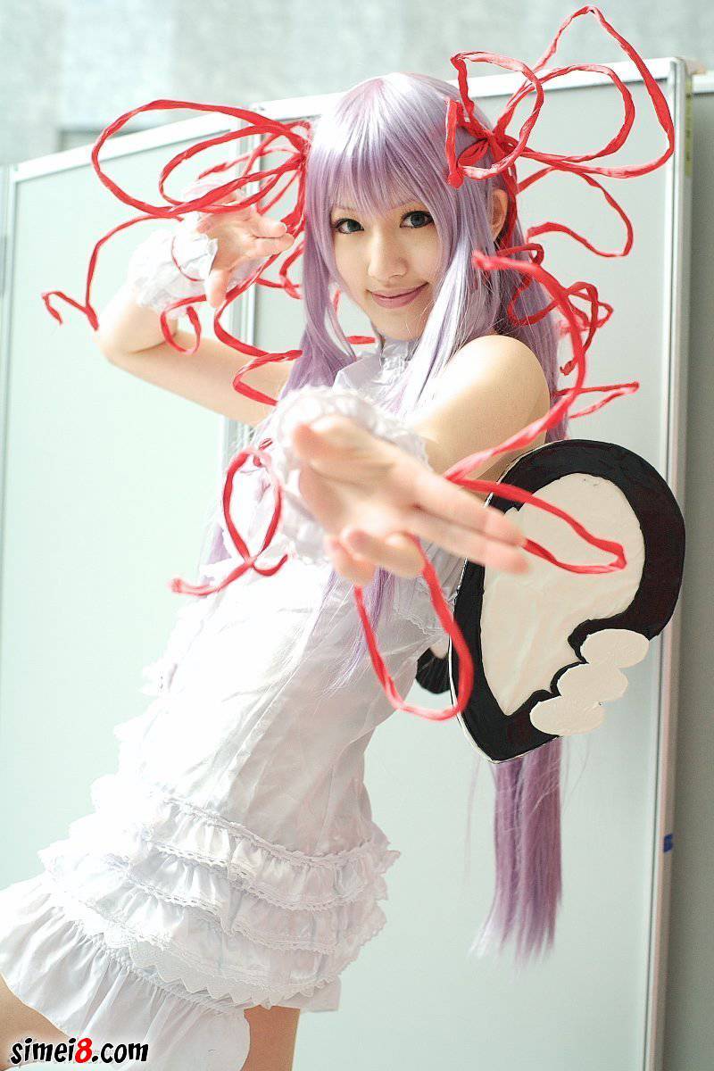 cosplay图片紫色头发的萌妹子一枚