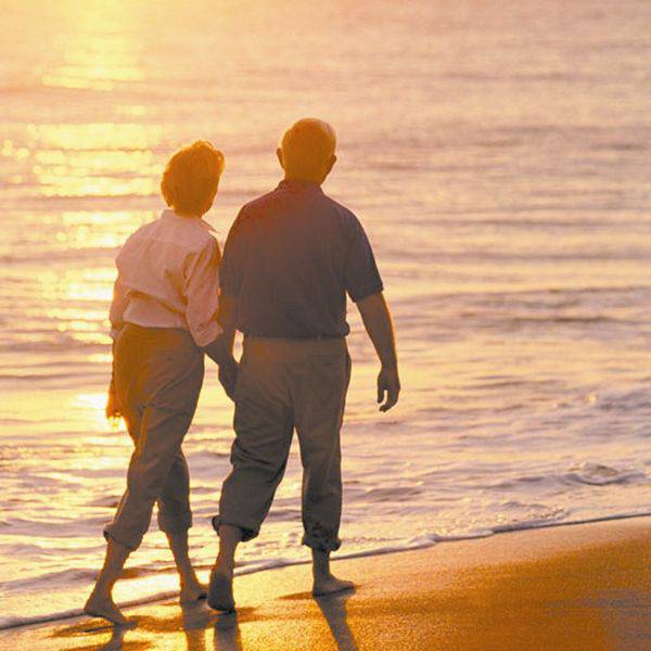 老年甜蜜夫妻意境图