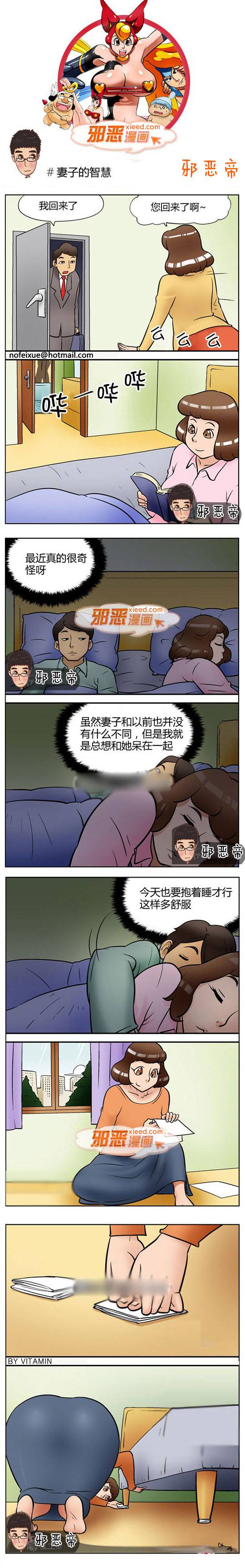 邪恶漫画爆笑囧图第340刊：妻子的智慧